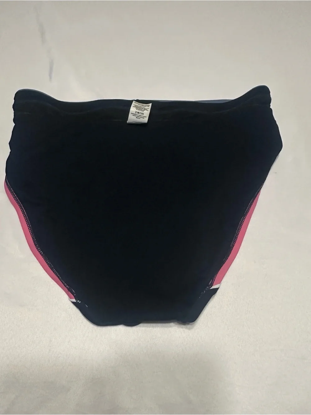 Avia Black and Pink Colorblock Bikini Brief